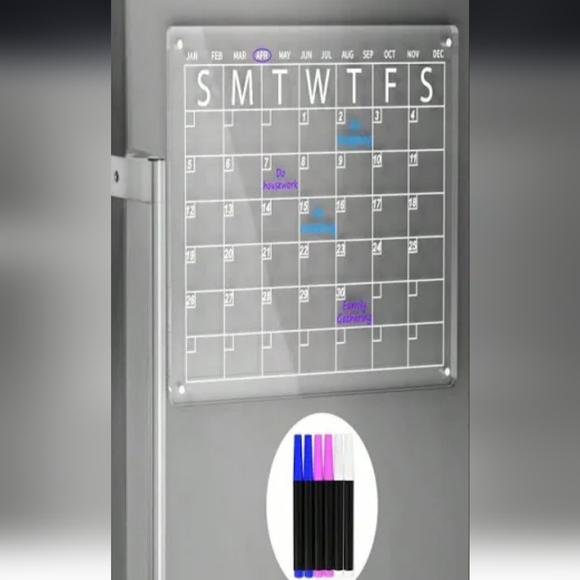 Aitee Other - NWT-Aitee Acrylic Magnetic Calender for Fridge